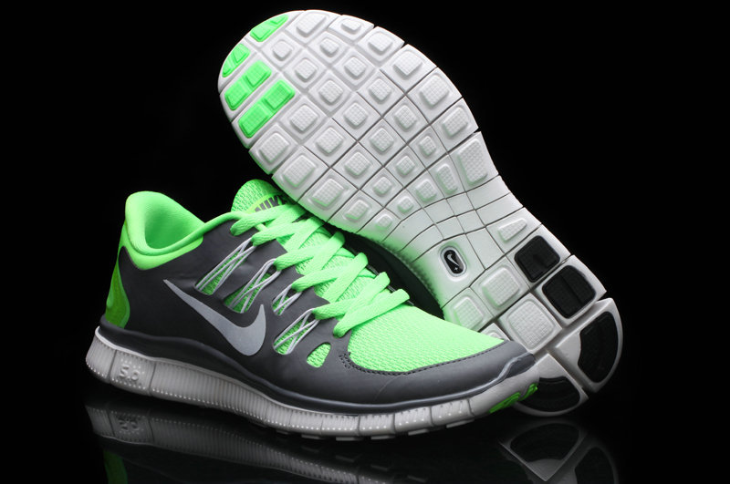 Hot Nike Free5.0 Men Shoes Springgreen/Gray